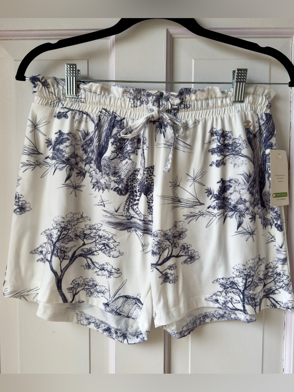 NWT Punto Blanco Graphic Drawstring Lounge Shorts Size Medium